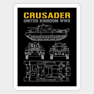 Crusader Tank (MK VI) WWII Magnet